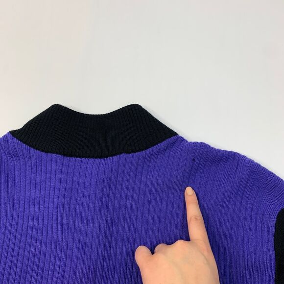 IJP Design Sweater Mens XL Extra Large Ribbed Full Zip Wool Acrylic Blend *READ - Picture 11 of 16